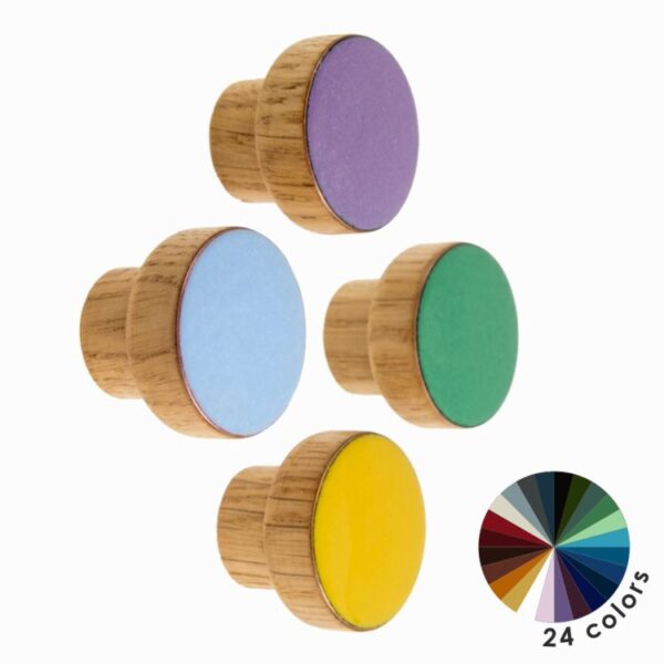 Kolorowe gałki do mebli - SIMPLE emaliowana 3 cm NEW - 24 kolory 3