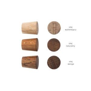 SIMPLE 2 cm oak furniture knobs  - DOT Manufacture