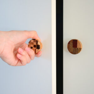 Gałki do mebli z drewnianą mozaiką - KLIMT by DOT Manufacture